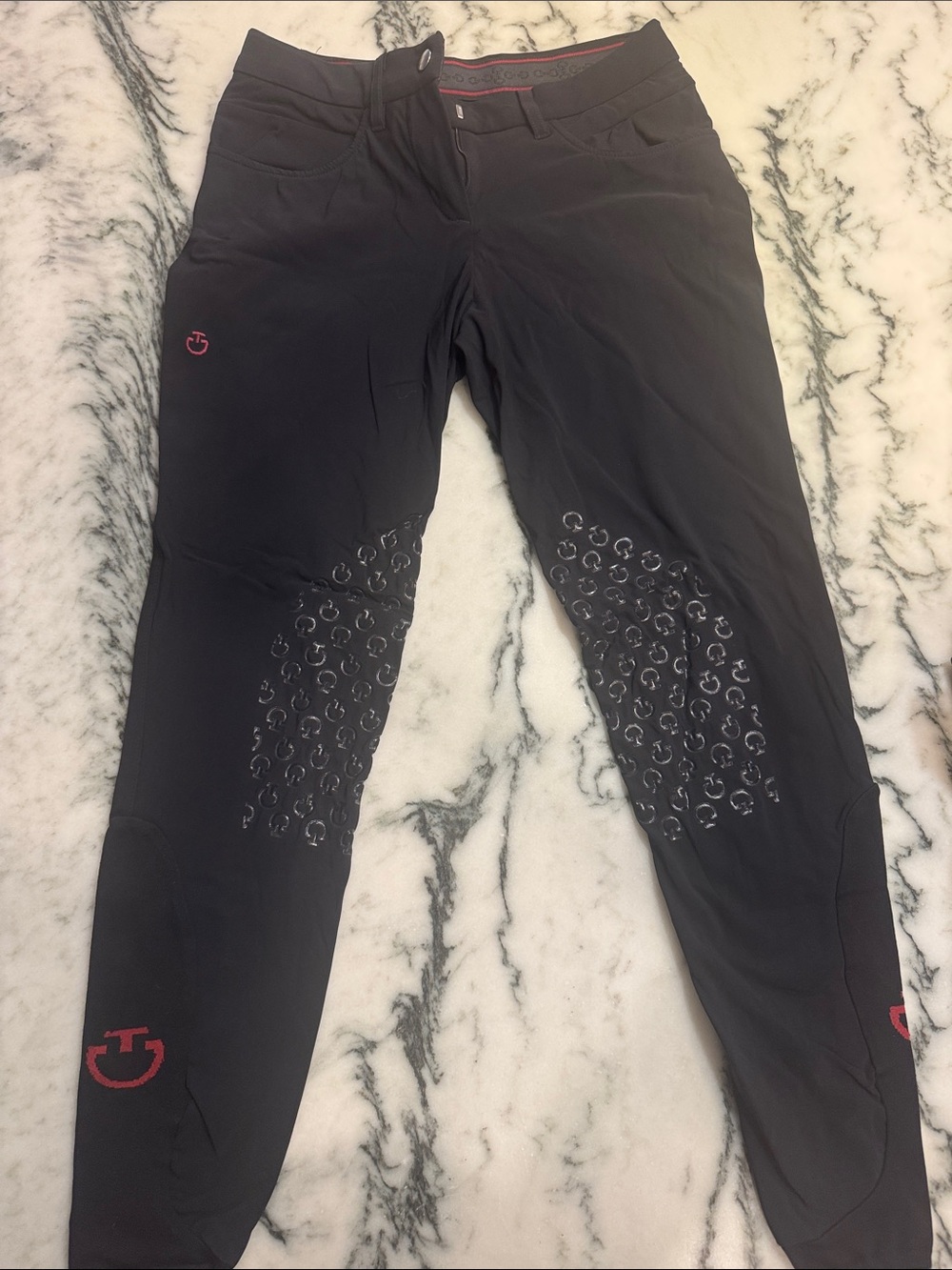 Women's Black Grip Knee Patch Riding Breeches